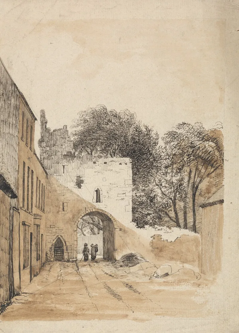 Ruined Gateway At Kilmallock by Thomas Crofton Croker - Canvas Print