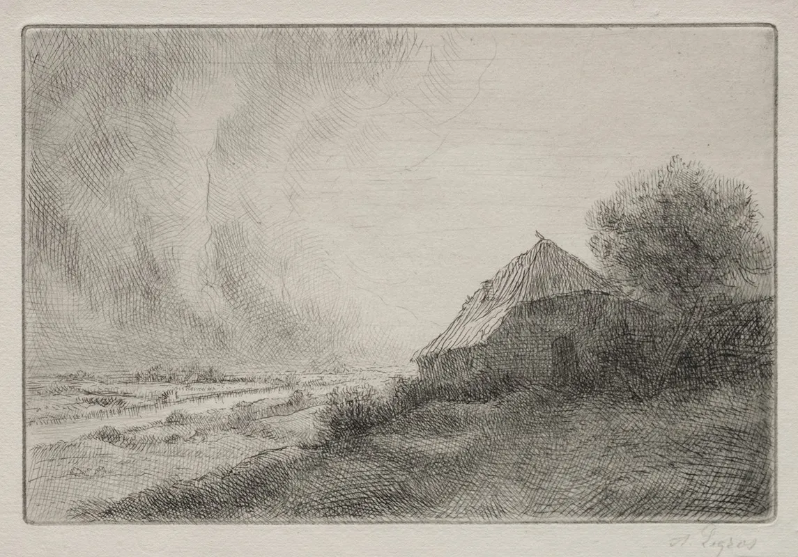 Ruined House On A Hillside