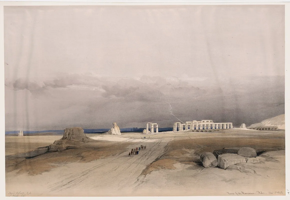 Ruins Of The Memnonium Thebes Dec 5th 1838