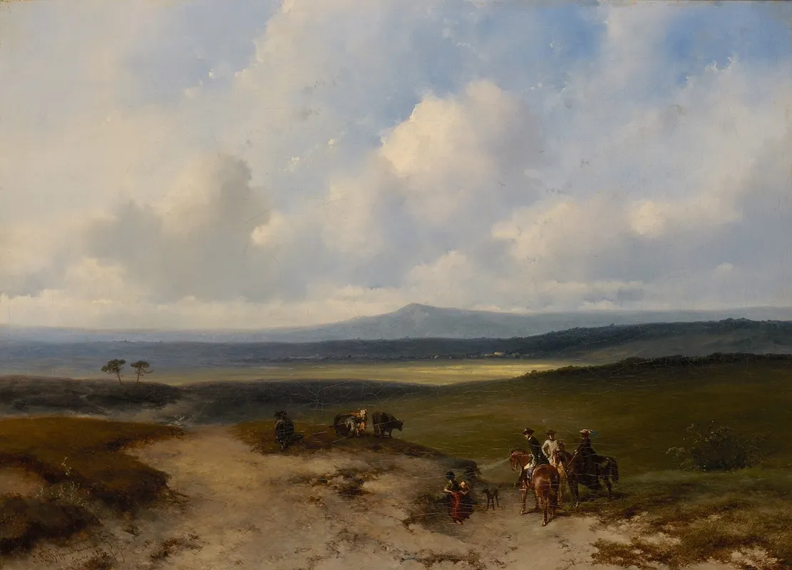 Ruiters In Een Landschap