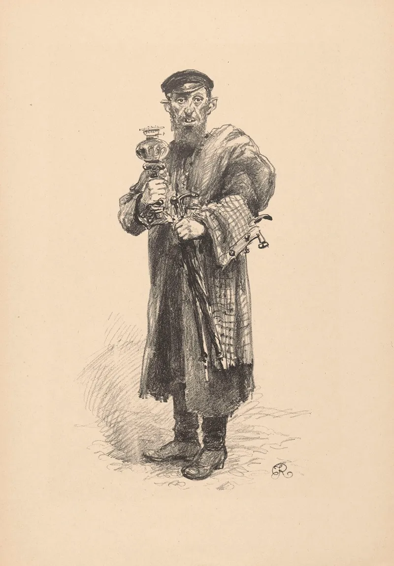 Rummage Seller by Józef Rapacki - Canvas Print