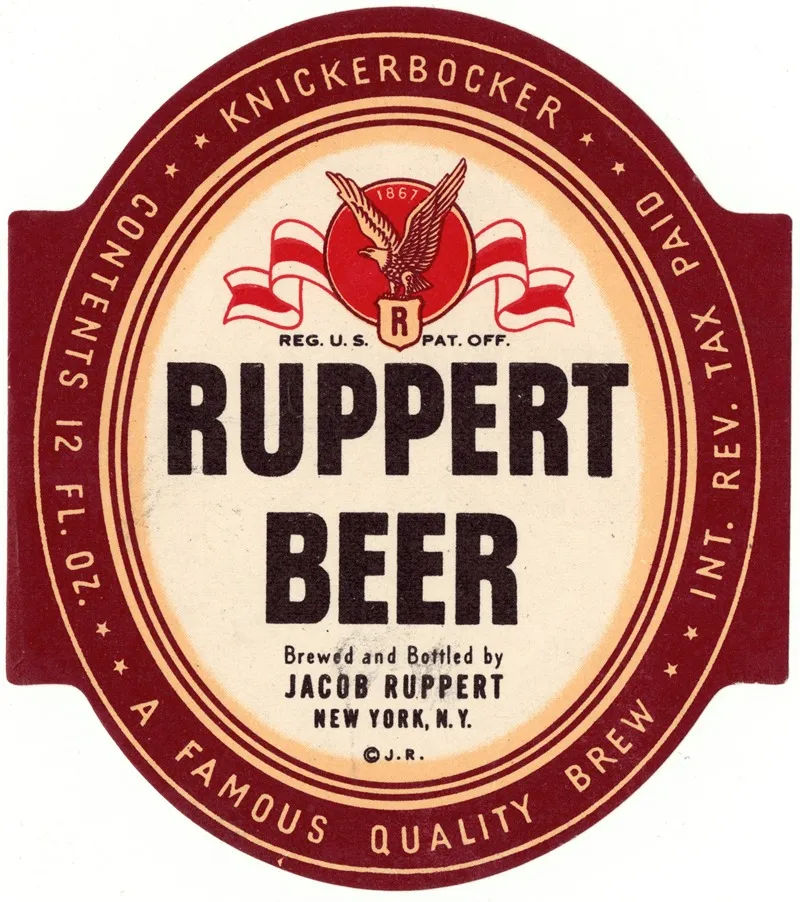 Ruppert Beer Label 2