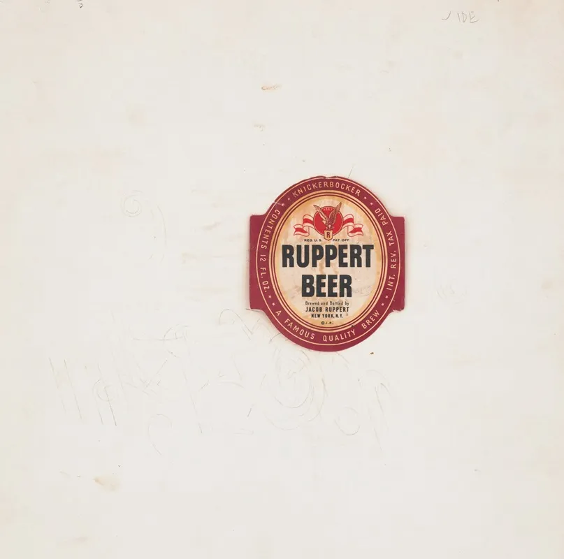 Ruppert Beer Label 3