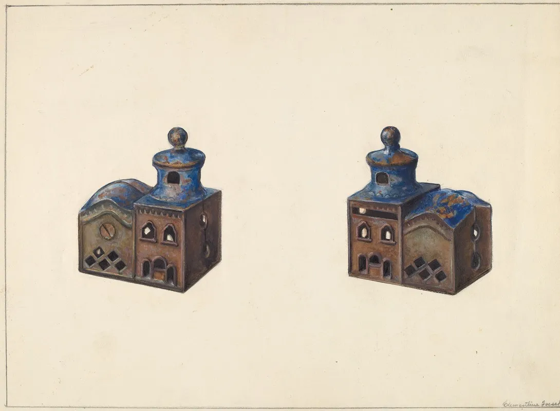 Russian Church Coin Bank by Clementine Fossek - Canvas Print