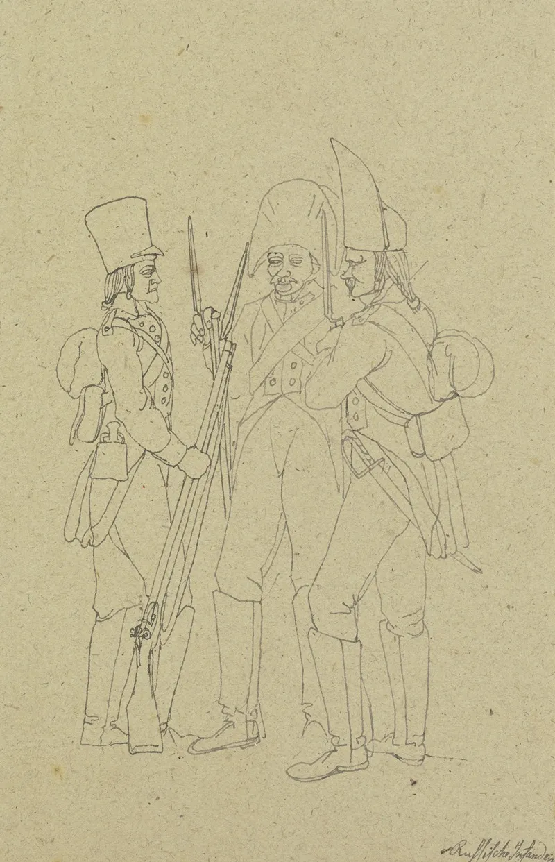 Russian Infantry by Franz Pforr - Canvas Print