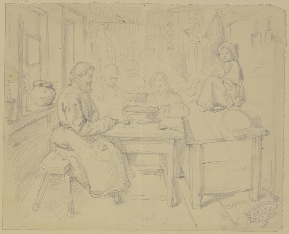 Russische Bauern Beim Essen