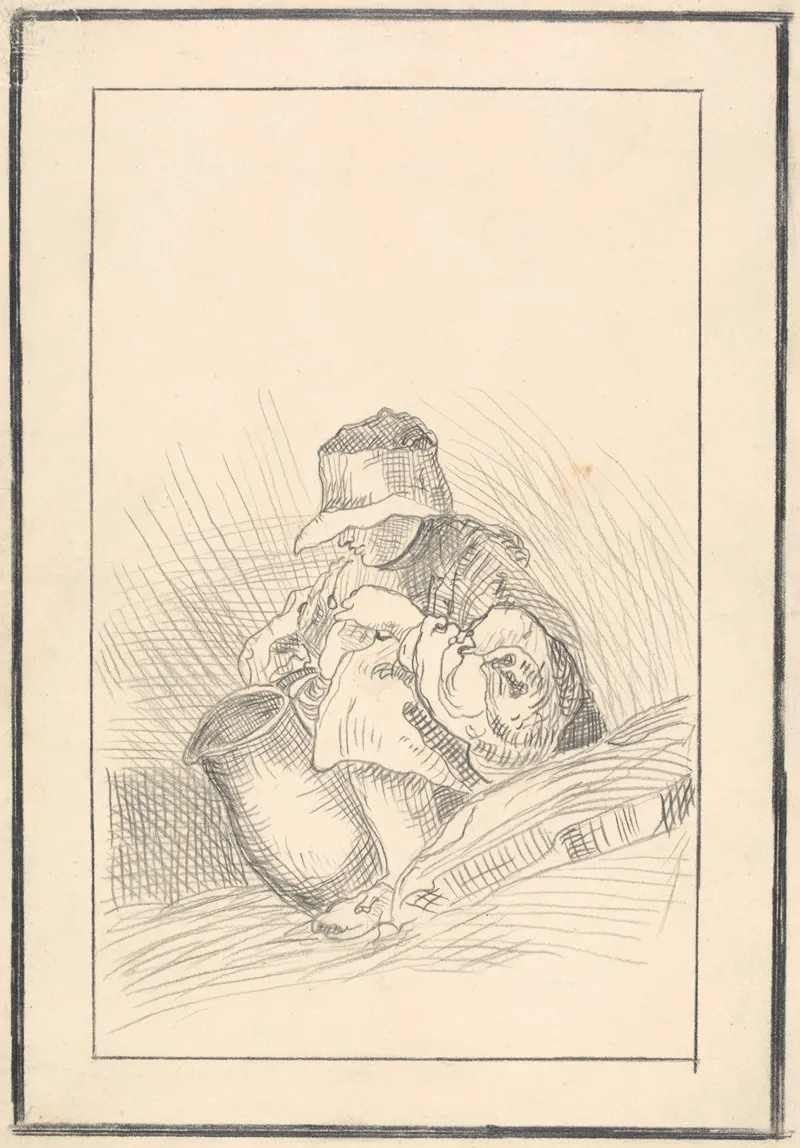 Rustic Figure With A Pitcher