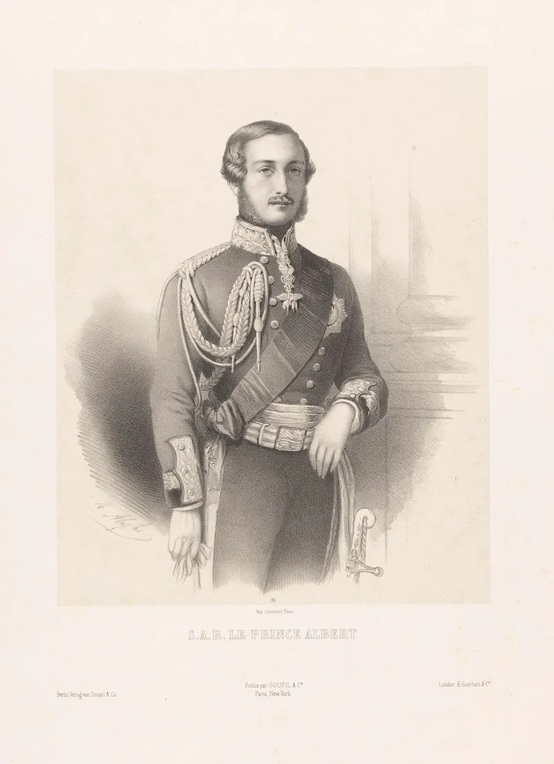 S A R Le Prince Albert by Marie-Alexandre Alophe - Canvas Print