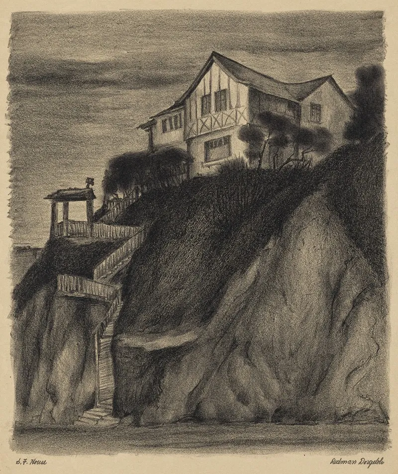 S F House by Marguerite Redman Dorgeloh - Canvas Print