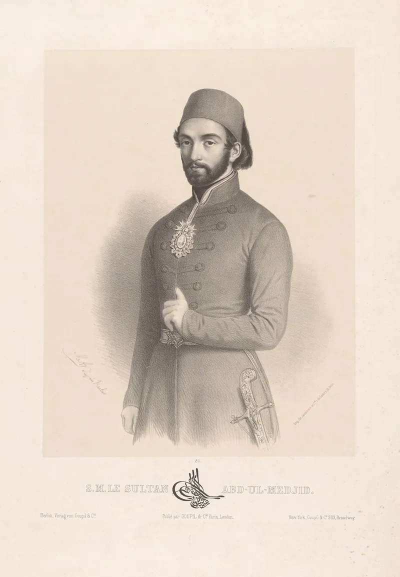 S M Le Sultan Abd Ul Medjid by Marie-Alexandre Alophe - Canvas Print
