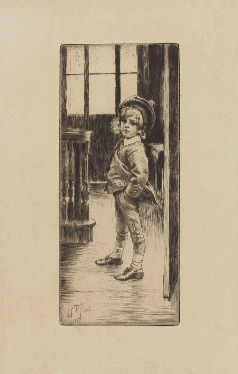 Sa Premiere Culotte by James Tissot - Canvas Print