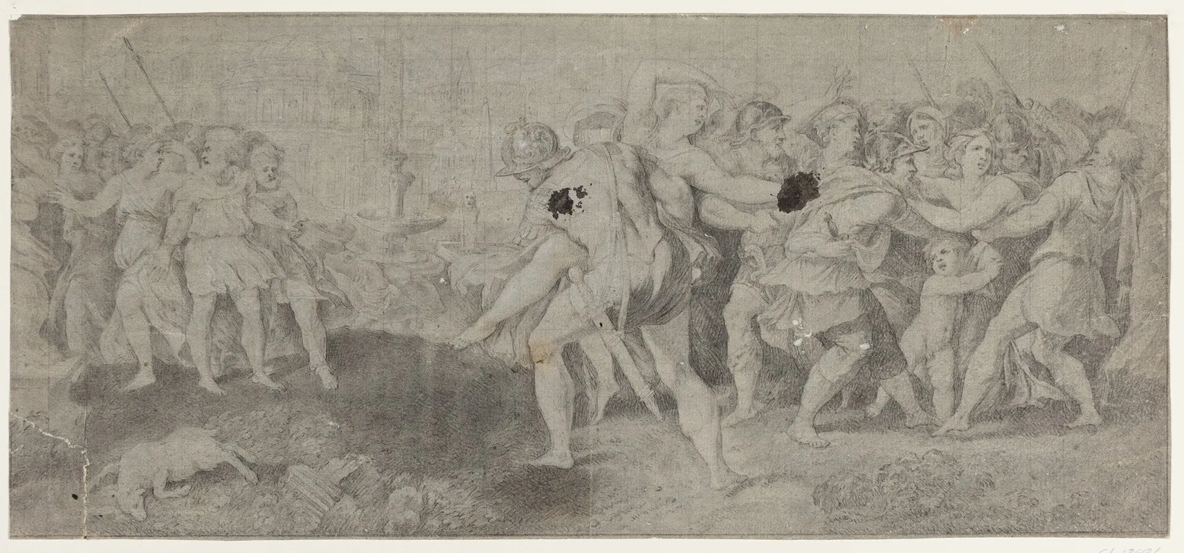 Sabinerindernes Rov by Raphael - Canvas Print