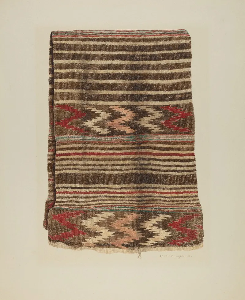 Saddle Blanket by Ethel Dougan - Canvas Print