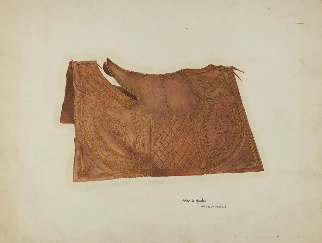 Saddle Cover by Arthur P. Reynolds - Canvas Print