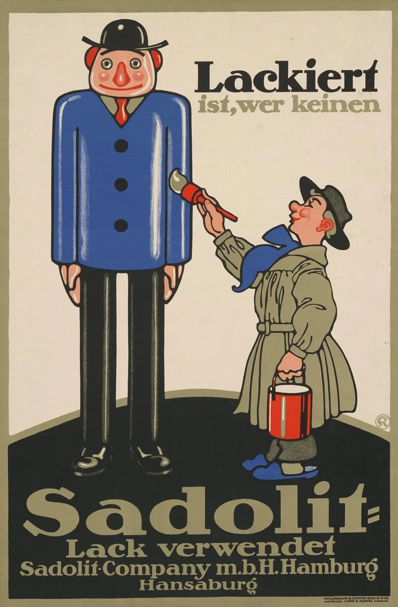 Sadolit Lack by Julius Klinger - Canvas Print