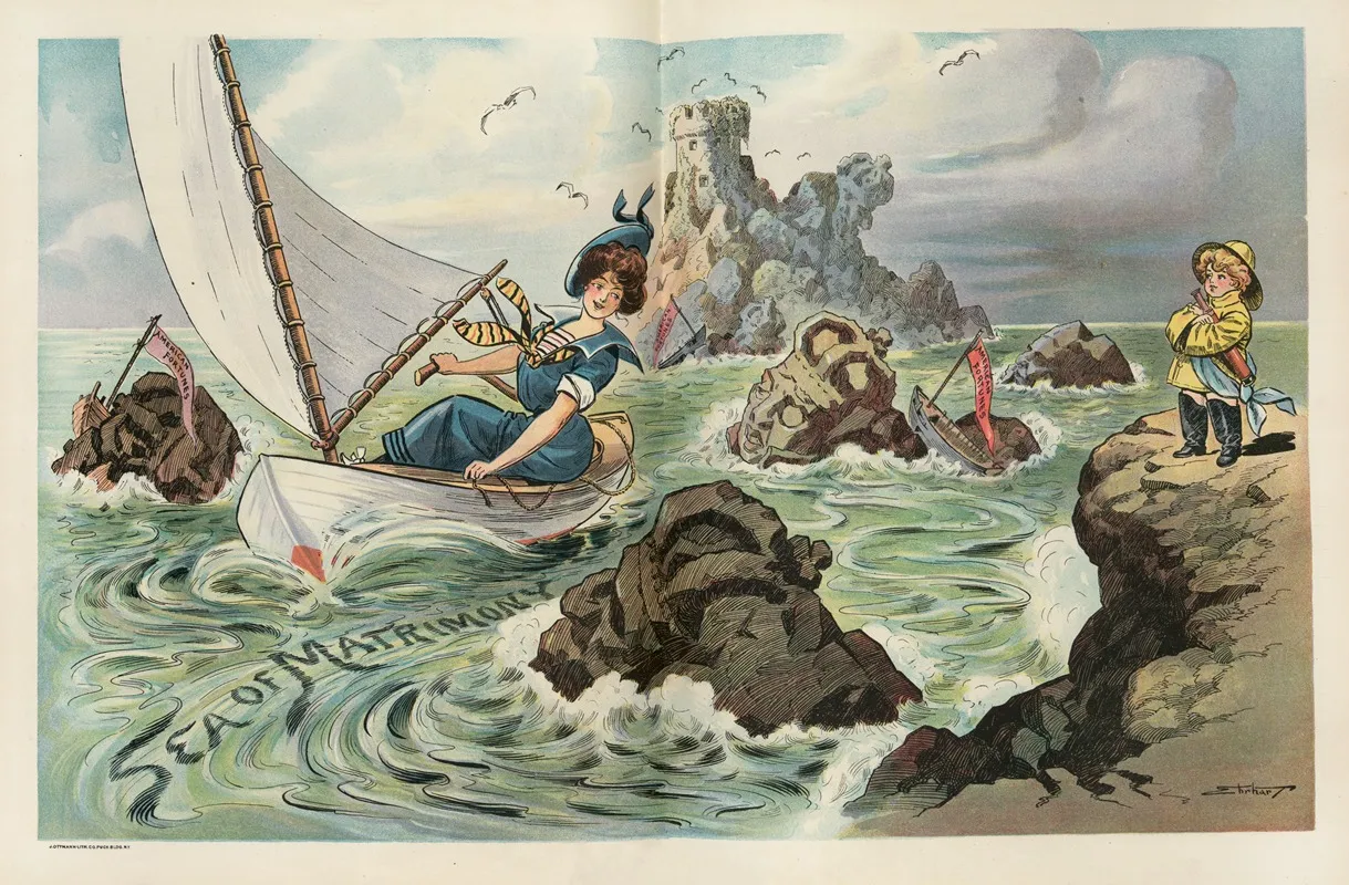 Safe In Dangerous Waters by Samuel Ehrhart - Canvas Print