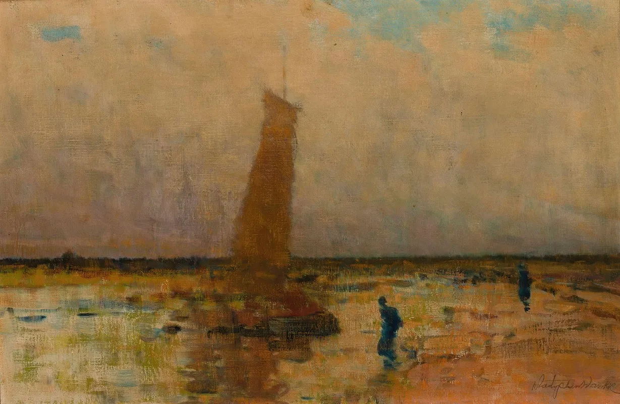 Sail Boat At The Sea Coast