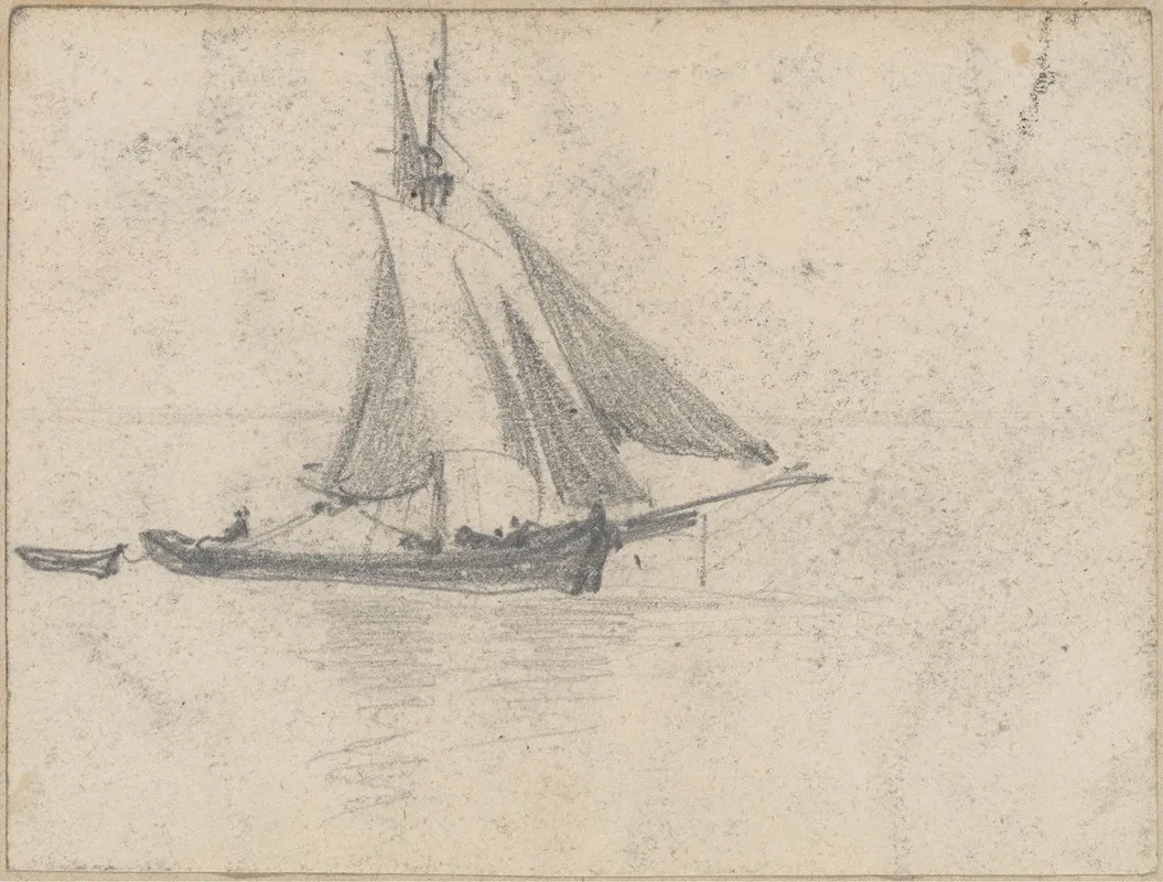 Sailboat Towing Dory