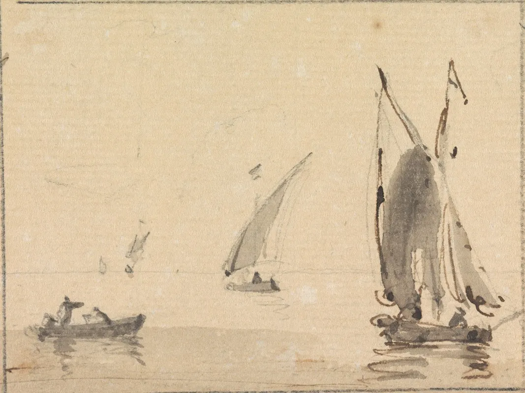Sailboats On Calm Sea