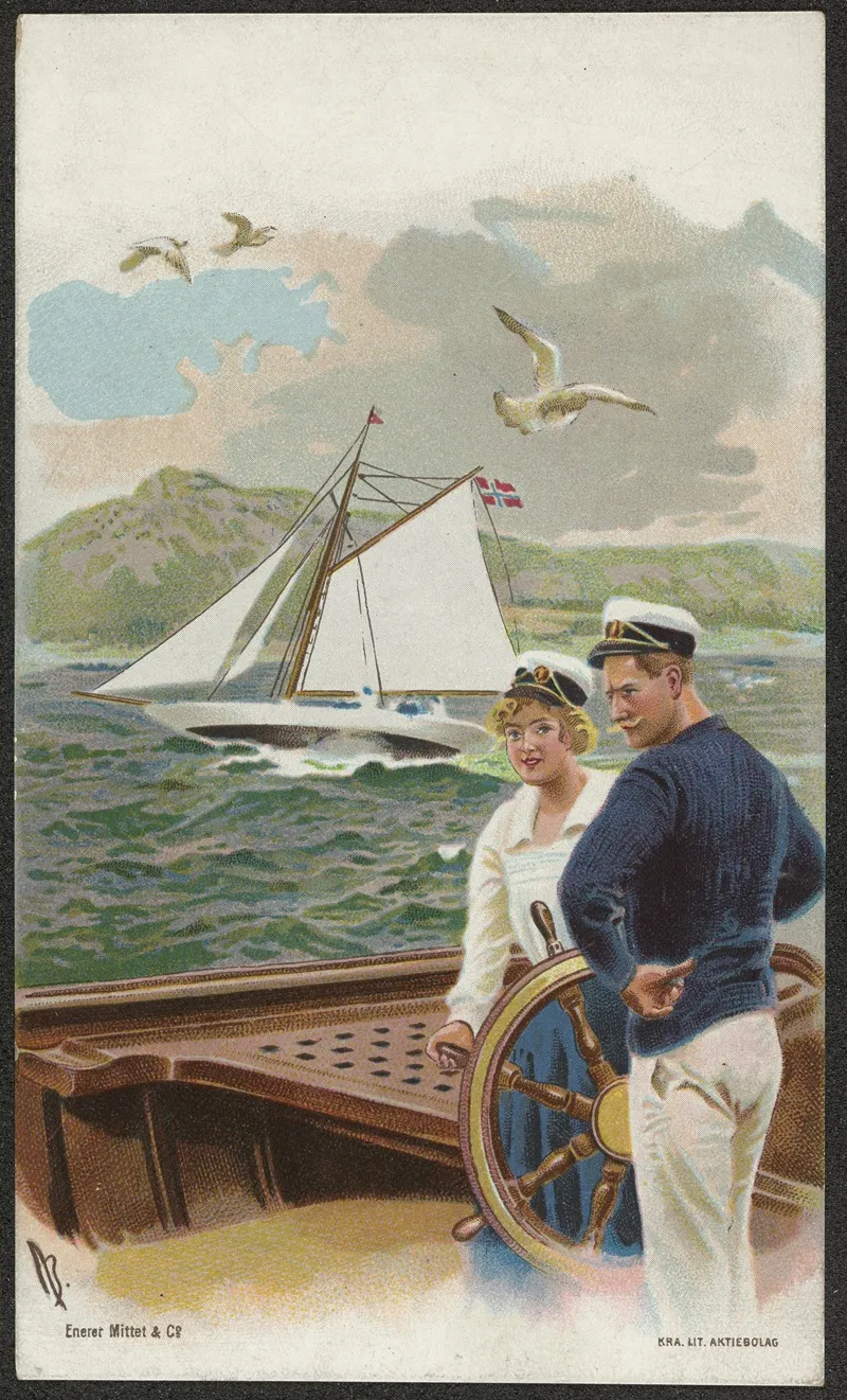 Sailing Motif by Andreas Bloch - Canvas Print