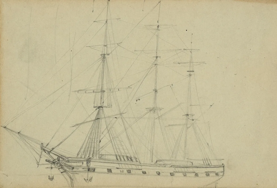 Sailing Ship With Three Masts