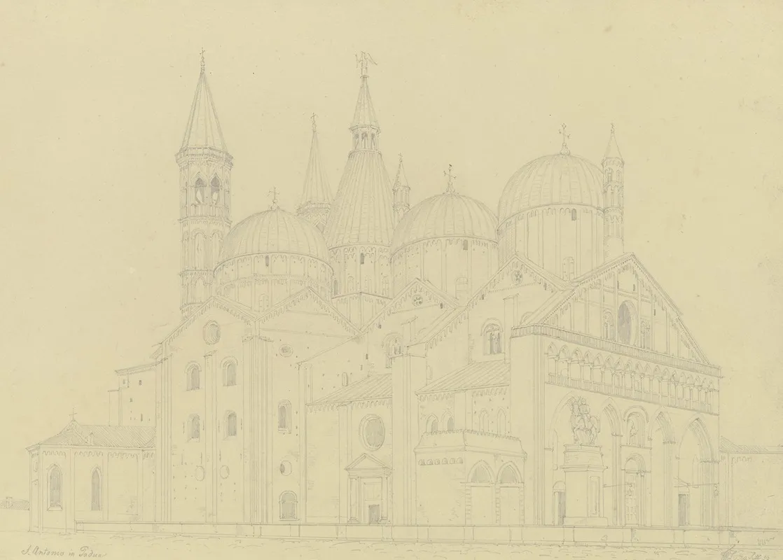 Saint Antonio In Padua by Friedrich Wilhelm Ludwig - Canvas Print