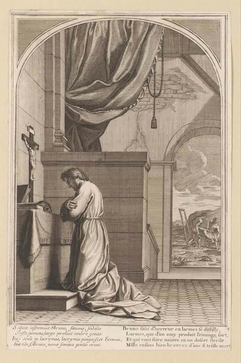 Saint Bruno In Prayer
