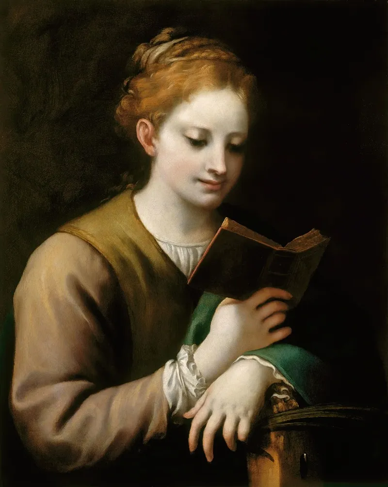 Saint Catherine Reading