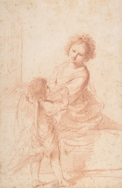 Saint Cecilia Playing The Organ