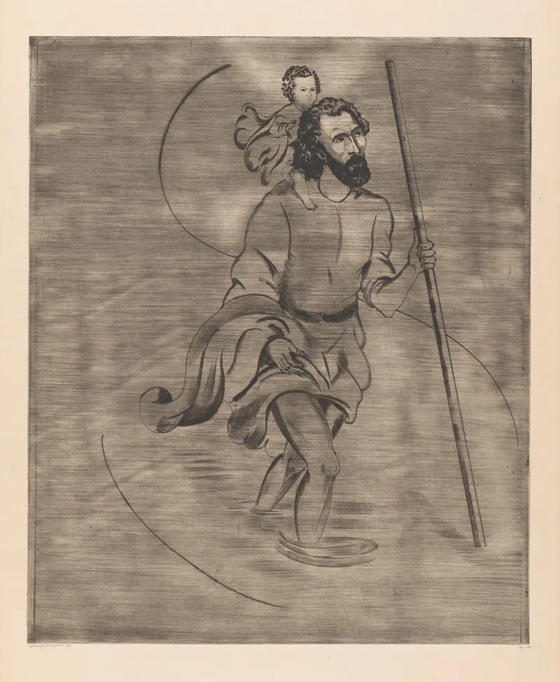 Saint Christophe by Lodewijk Schelfhout - Canvas Print