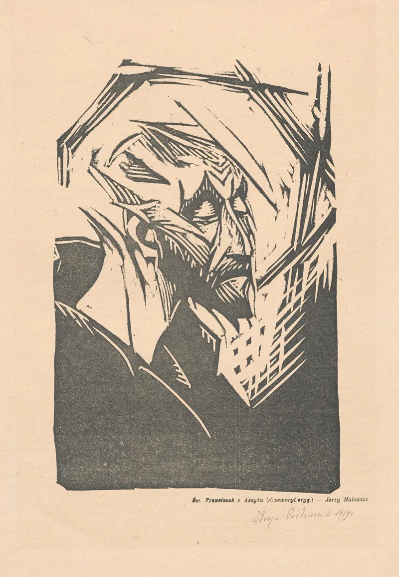 Saint Francis Ii by Jerzy Hulewicz - Canvas Print