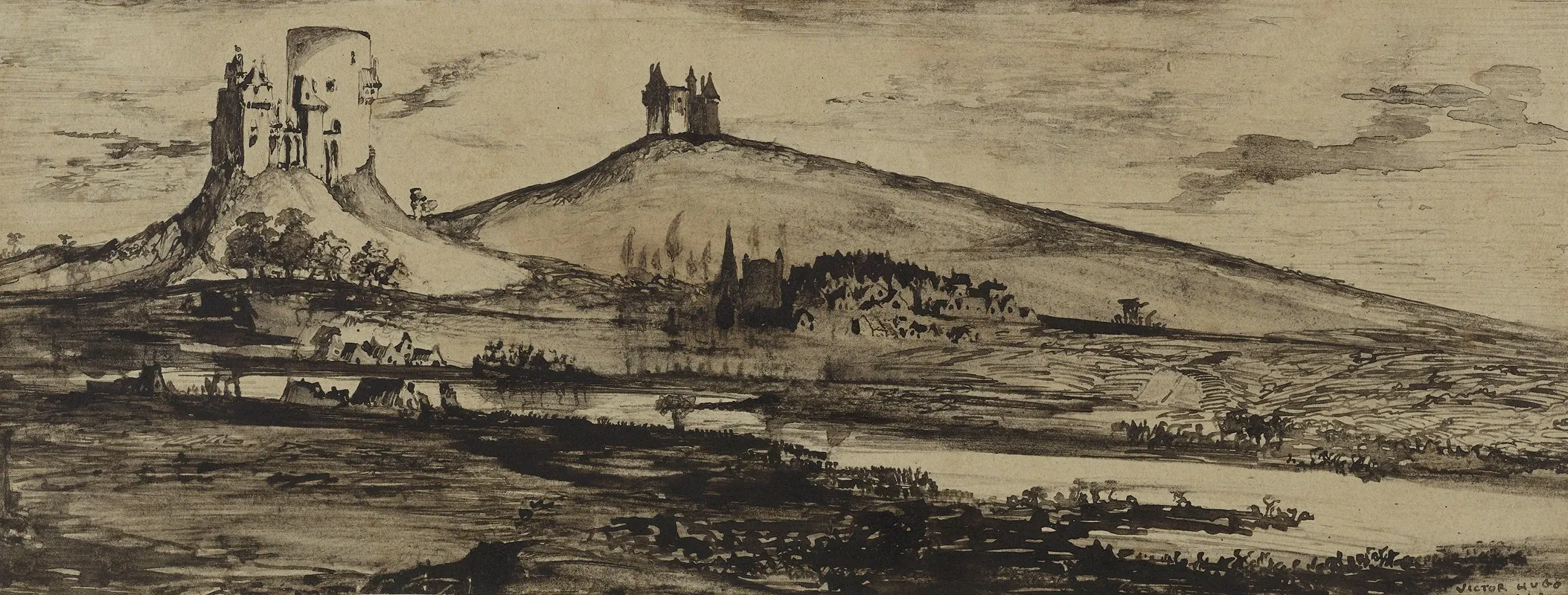 Saint Goarshausen by Victor Hugo - Canvas Print