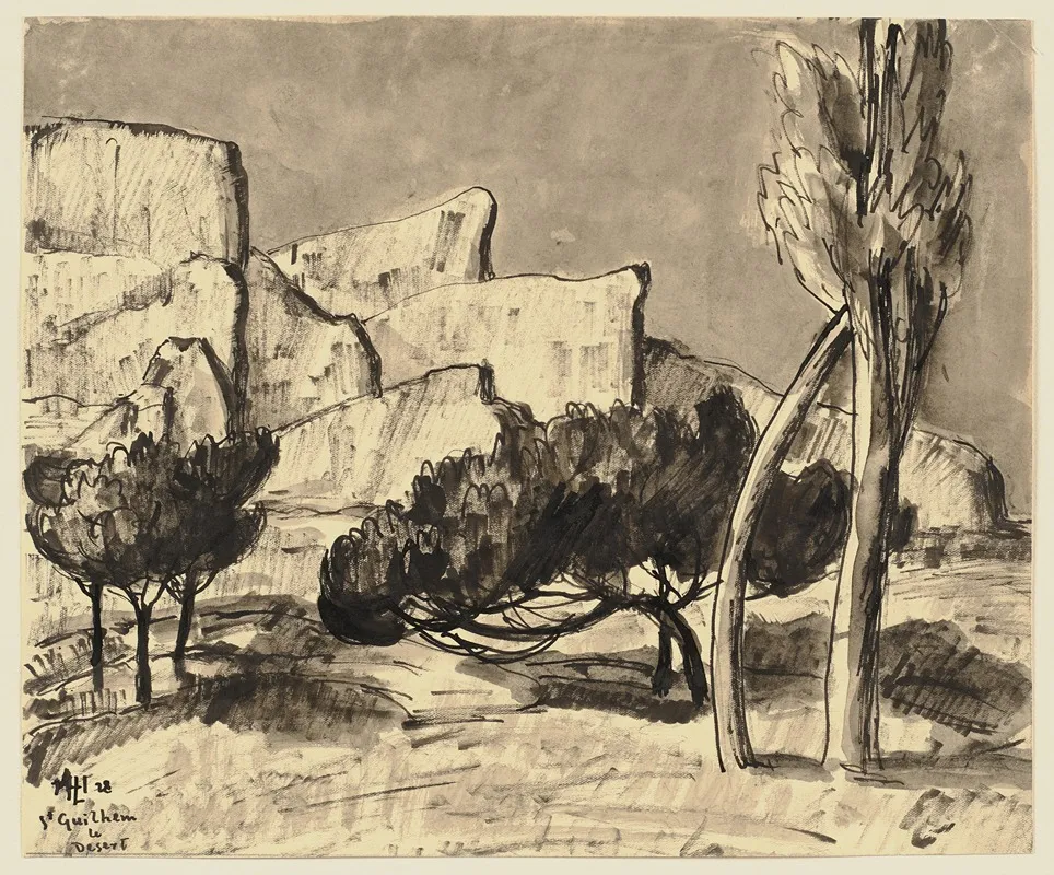 Saint Guilhem Le Desert 3 by Hermann Lismann - Canvas Print