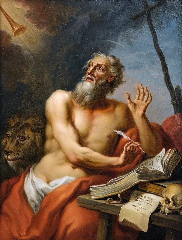 Saint Jerome 15 by Franz Christoph Janneck - Canvas Print