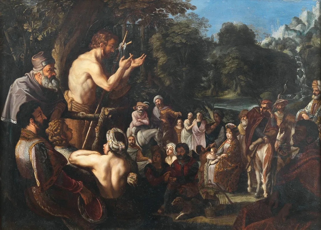 Saint John Preaching To The Multitude