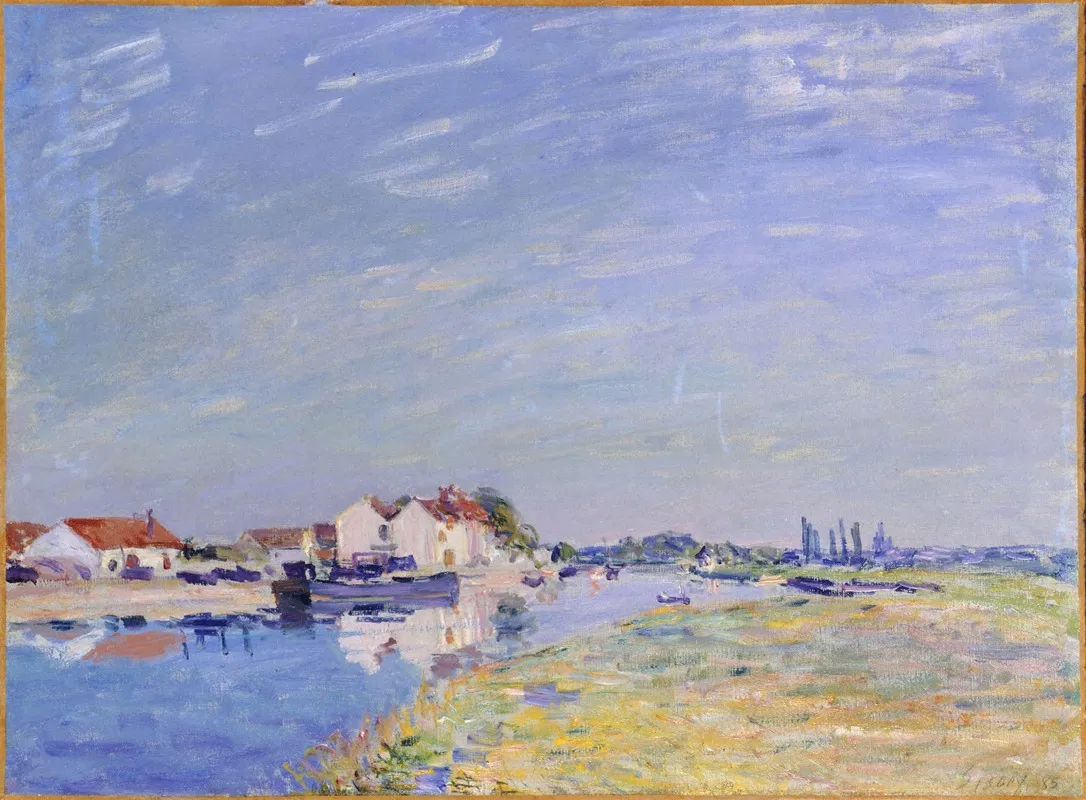 Saint Mammes by Alfred Sisley - Canvas Print