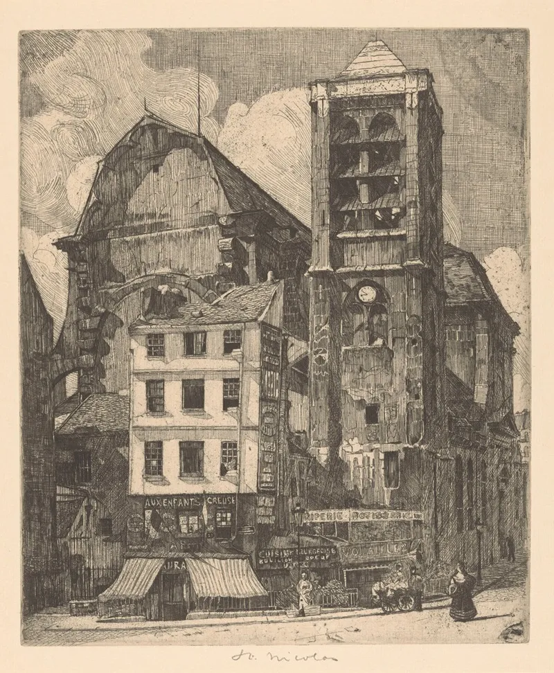 Saint Nicolas Du Chardonnet by Martin Monnickendam - Canvas Print