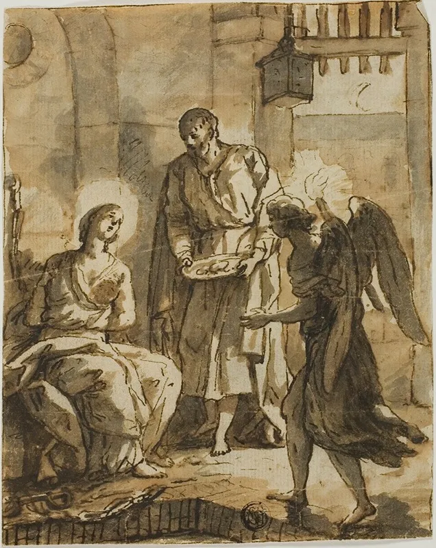 Saint Peter Visiting Saint Agatha In Prison And Healing Her Wounds