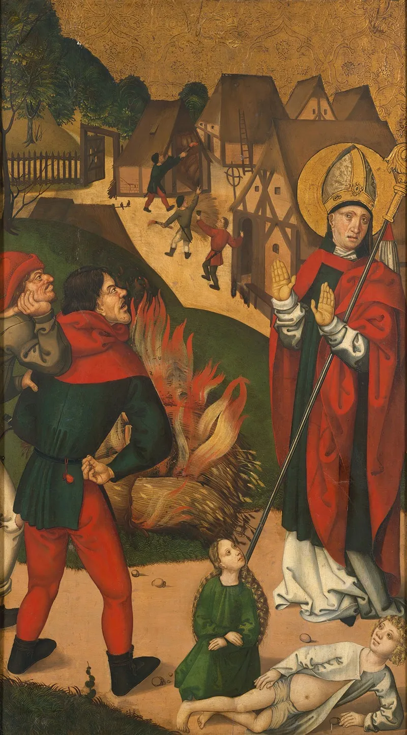 Saint Remigius And The Burning Wheat