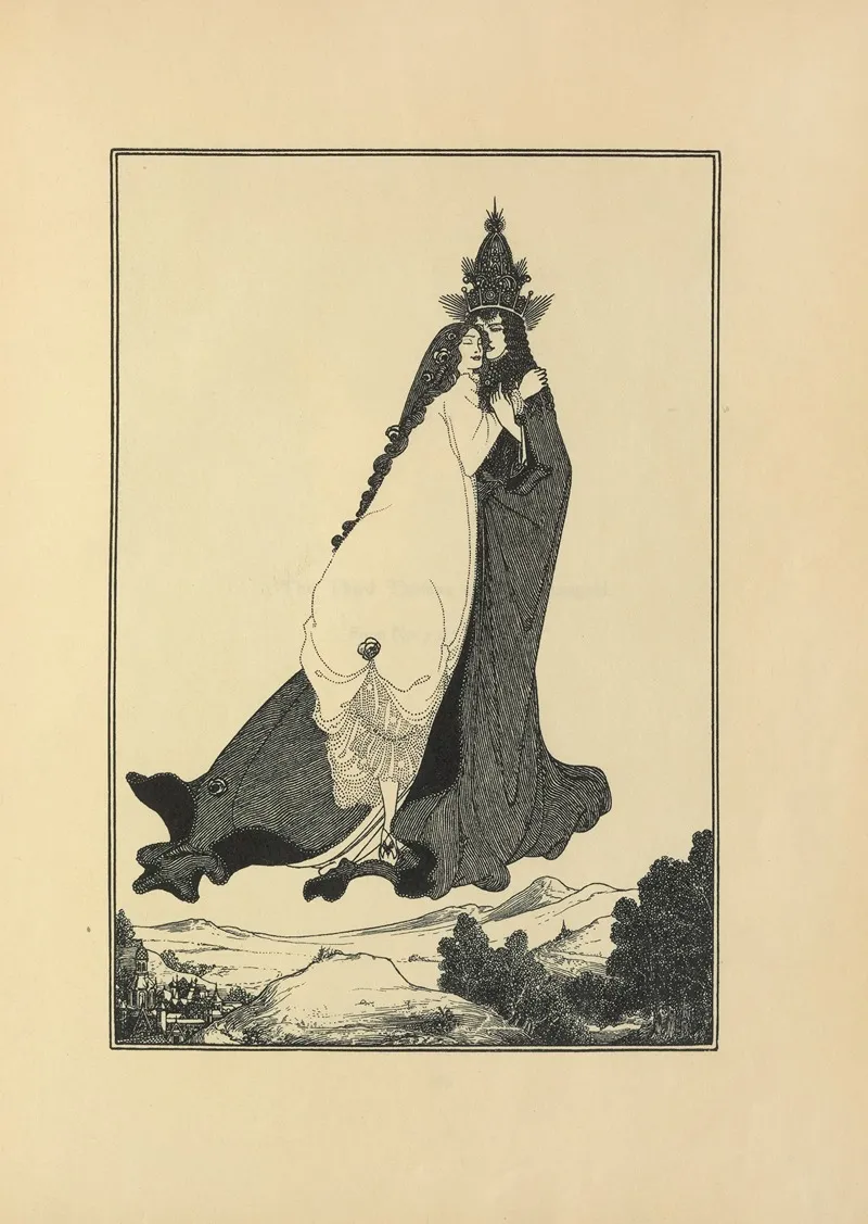 Saint Rose Of Lima From No 2 Of The Savoy by Aubrey Vincent Beardsley - Canvas Print