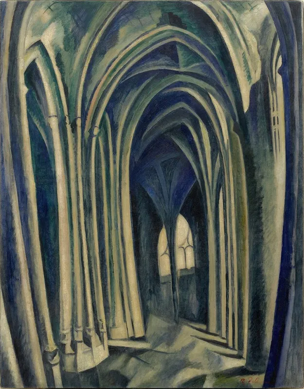 Saint Severin No 3 by Robert Delaunay - Canvas Print