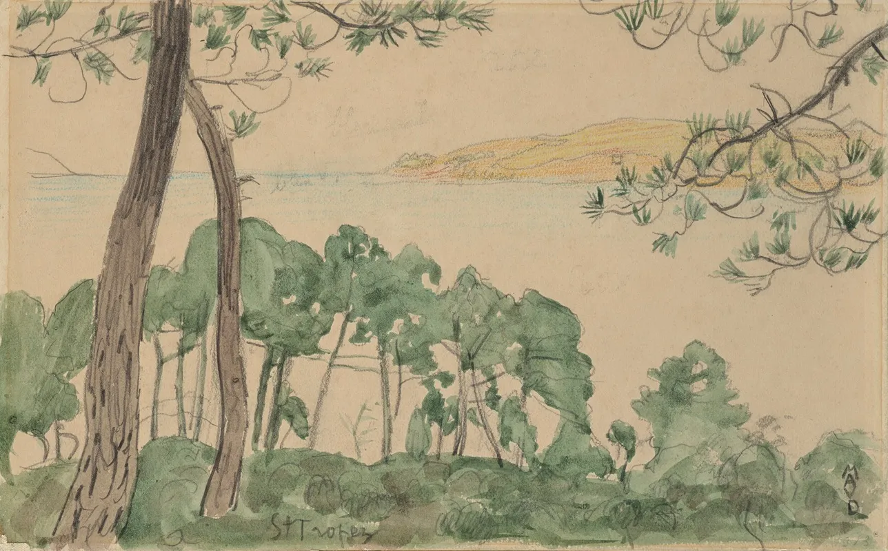 Saint Tropez 5 by Maurice Denis - Canvas Print