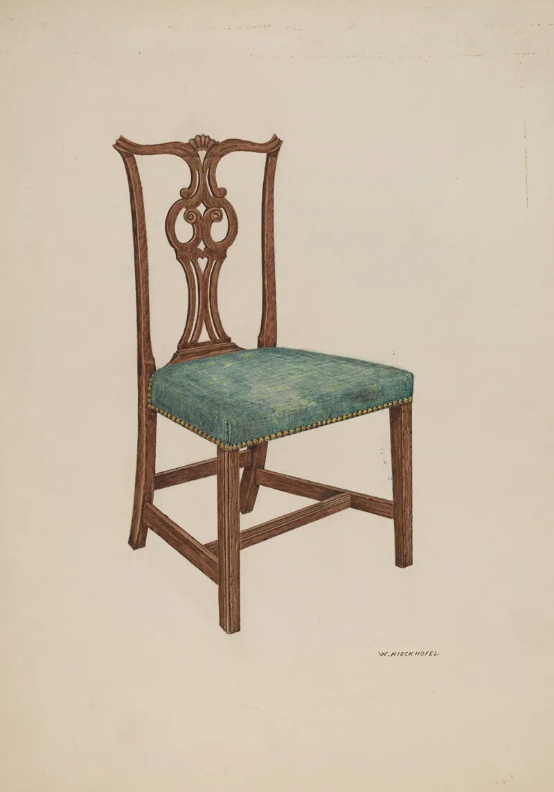 Salem Chair by William Kieckhofel - Canvas Print