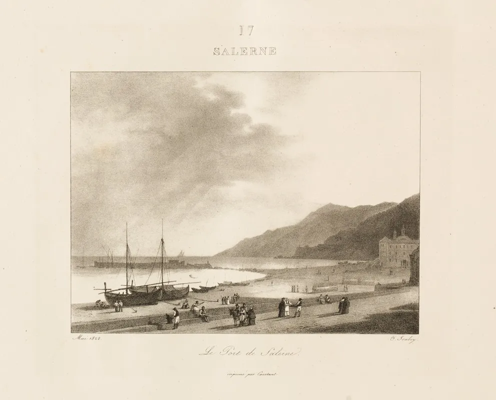 Salerne by Jean-Baptiste Isabey - Canvas Print