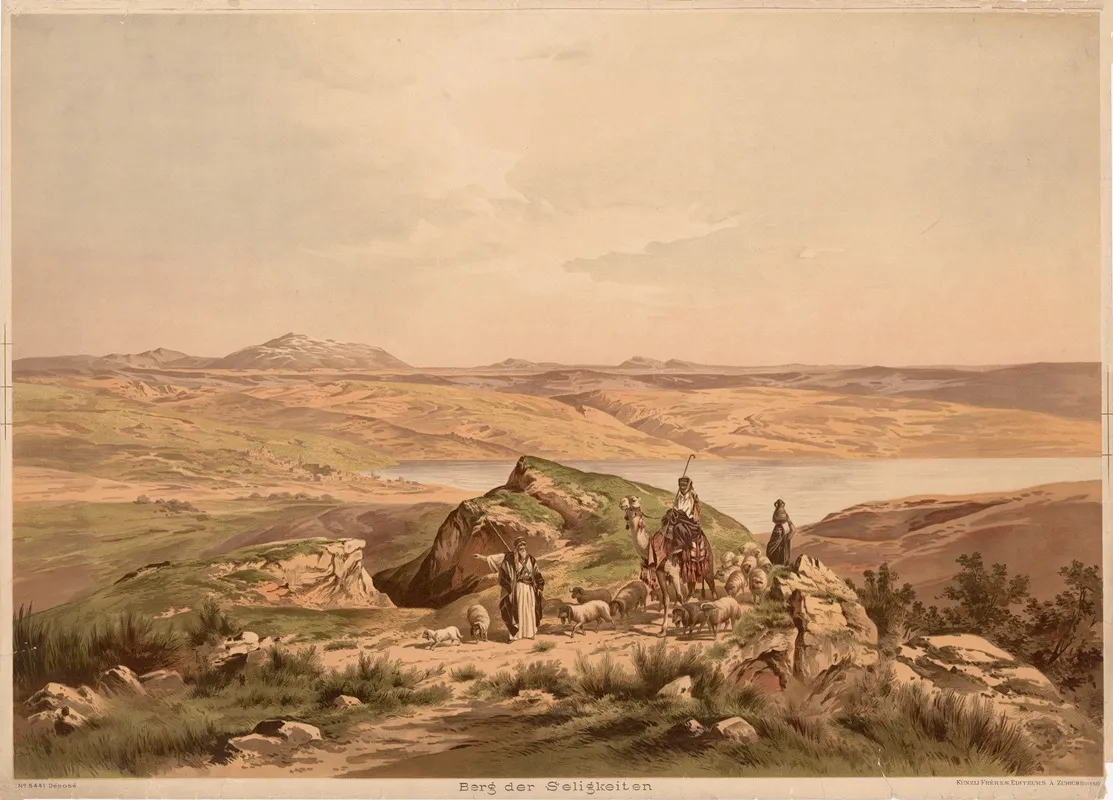 Salighedens Bjerg by Friedrich Perlberg - Canvas Print