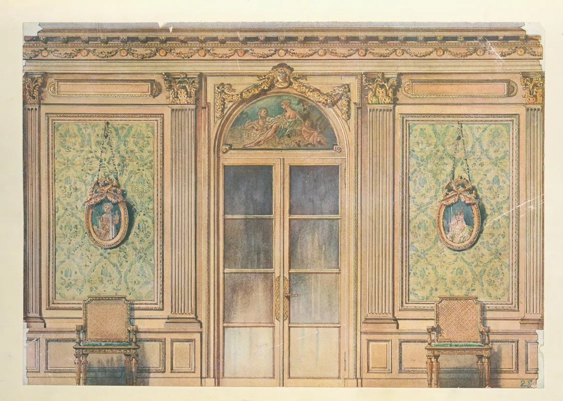 Salle A Manger Louis Xvi 2 by Georges Rémon - Canvas Print
