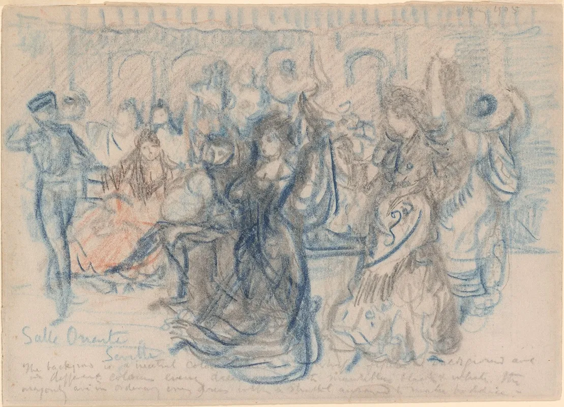 Salle Oriente Seville by Charles Conder - Canvas Print