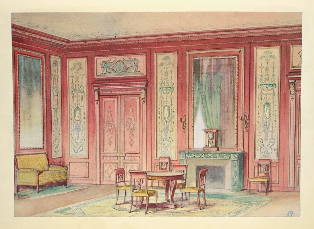 Salon Empire by Georges Rémon - Canvas Print