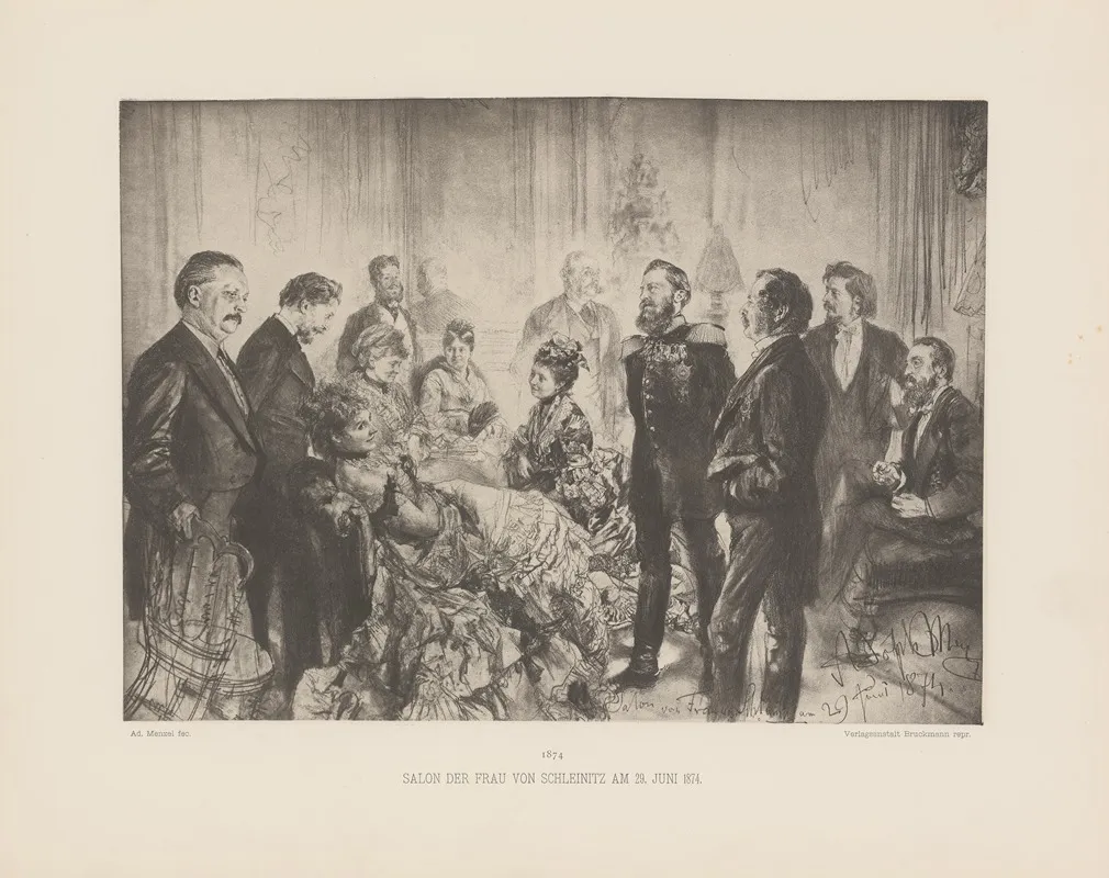 Salon‎ ‎der‎ ‎frau‎ ‎von‎ ‎schleinitz‎ ‎am‎ ‎29 ‎ ‎juni‎ ‎1874