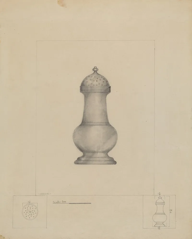 Salt Shaker 3 by Henry Meyers - Canvas Print